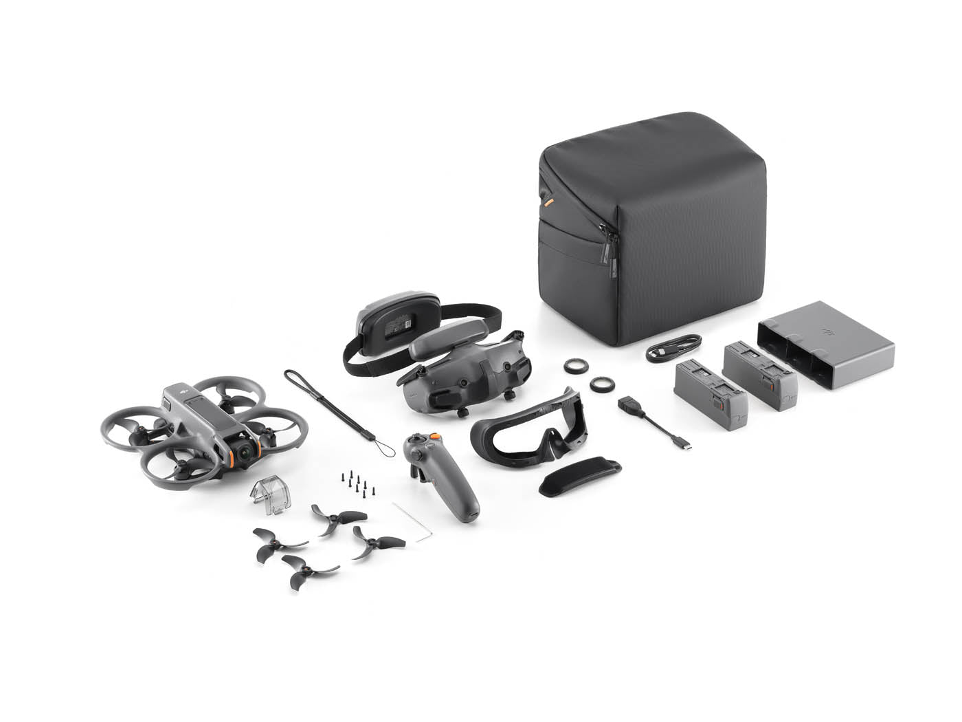 DJI Avata 2 Fly More Combo FPV Drone - Includes 3 Batteries, Goggles 3, RC Motion 3