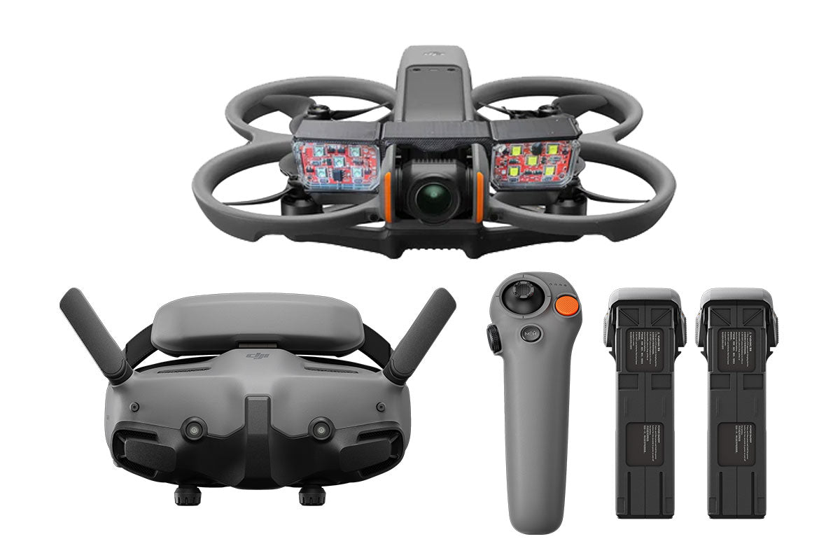 DJI Avata 2 Tactical Bundle - Fly More Kit with 3 Batteries and Lighting Kit