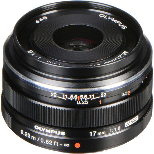 Olympus M.Zuiko Premium 17mm f1.8 Lens Black