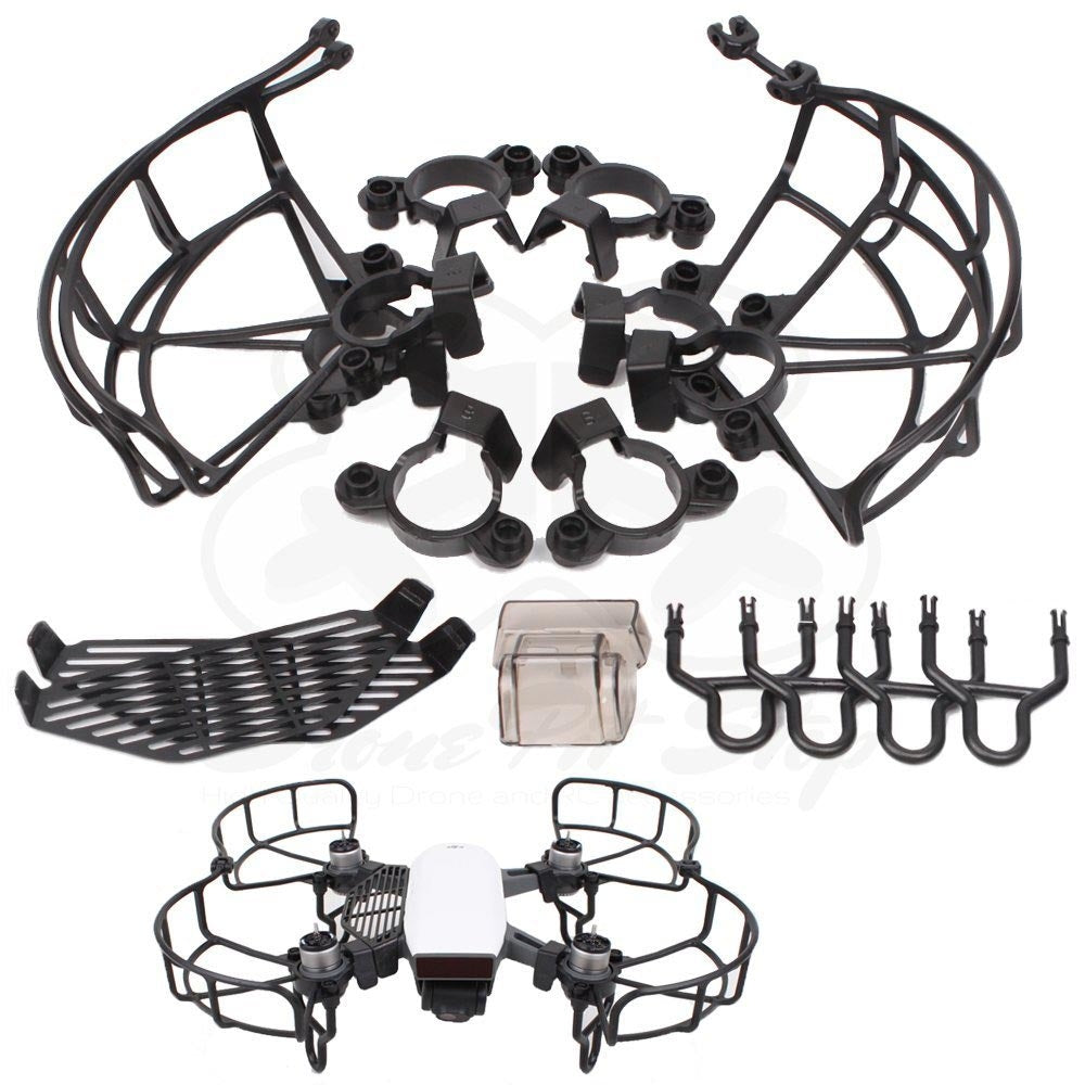 FlyPro DJI Spark Protection Kit - Propeller Guard, Landing Gear, Finger Guard