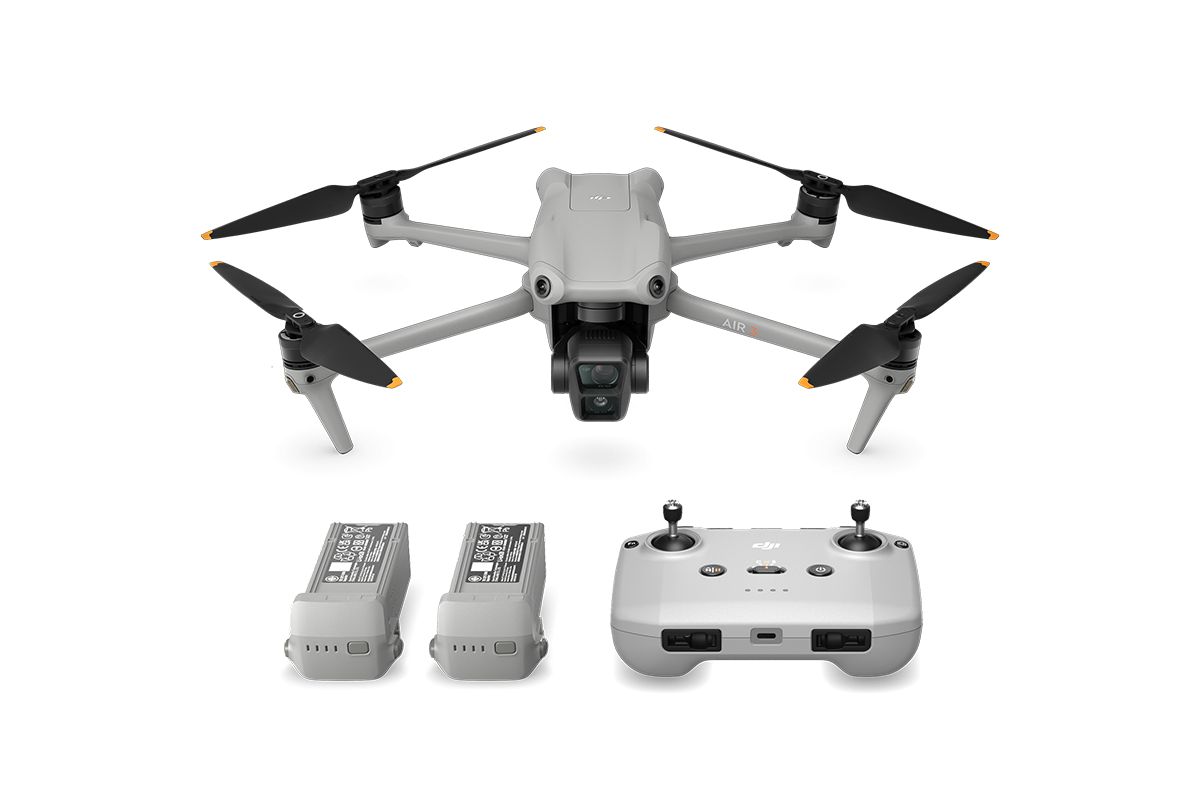 DJI Air 3 Fly More Combo Advanced All-Around Drone with Dual Cameras (DJI RC-N2)