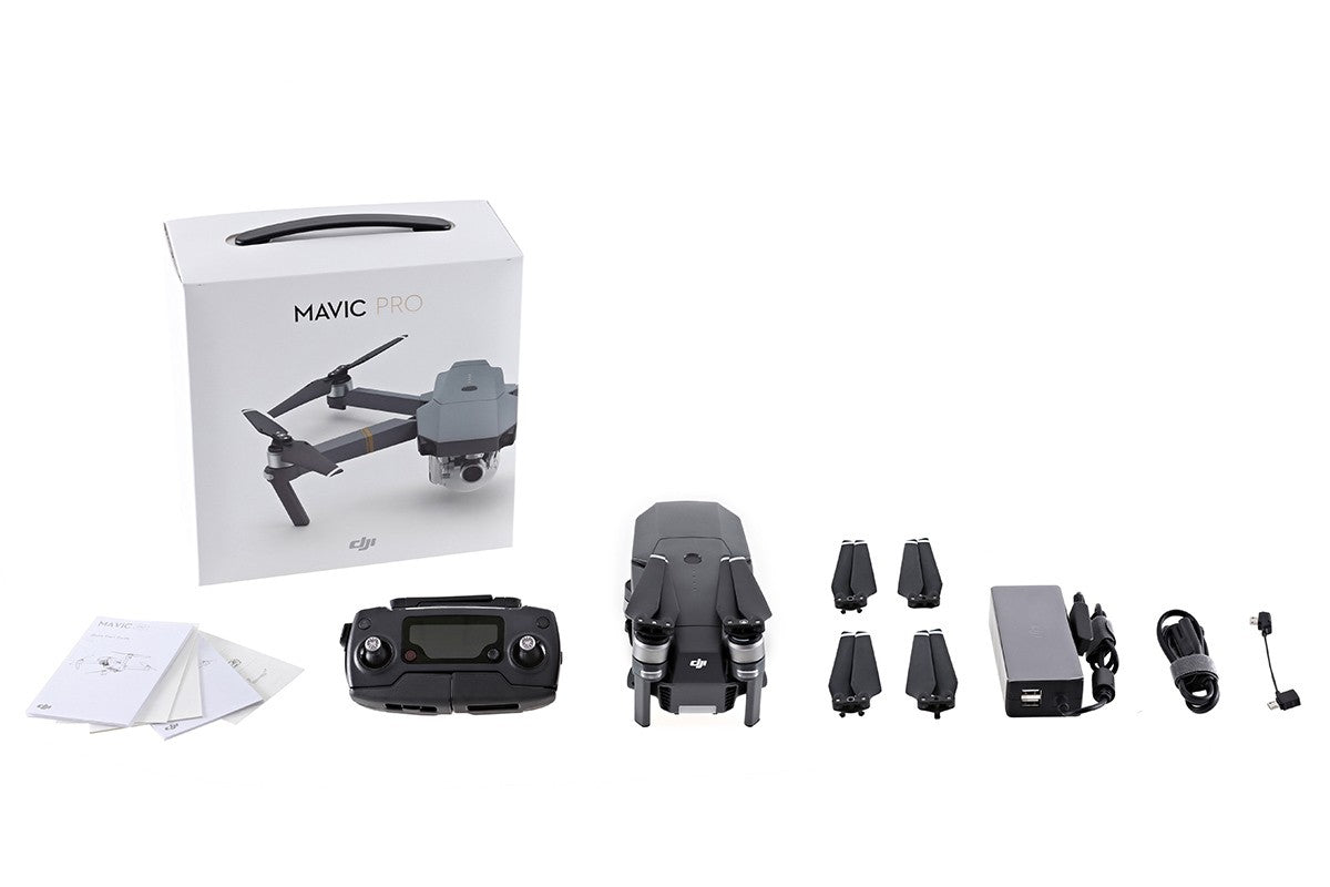 DJI Mavic Pro Drone + Extra Battery + Car Charger Bundle