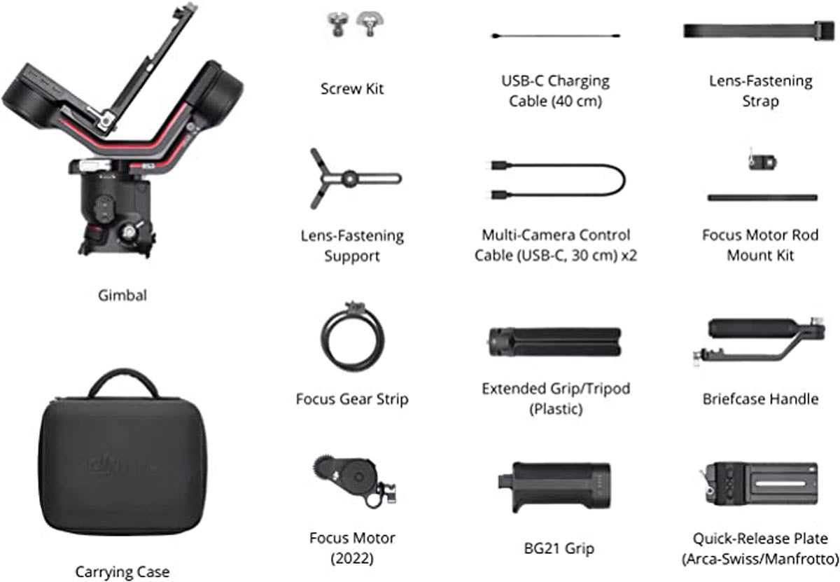 DJI RS 3 Combo Gimbal Stabilizer for Camera Extra Accessories